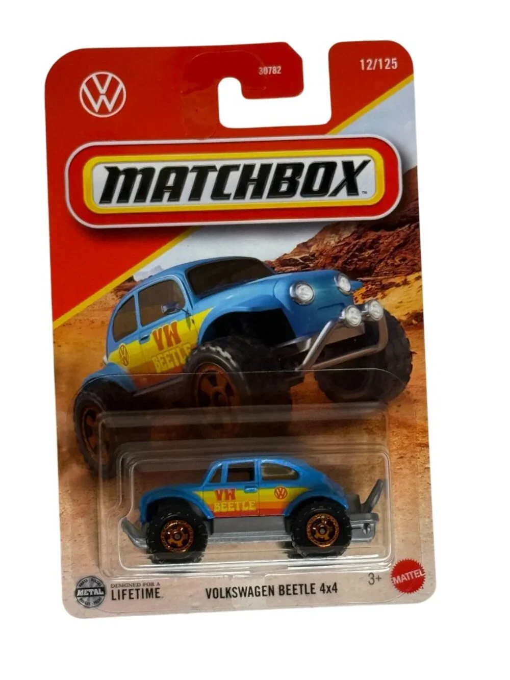 Matchbox Volkswagen Beetle 4x4 Blue Off Road #12/125 NOC